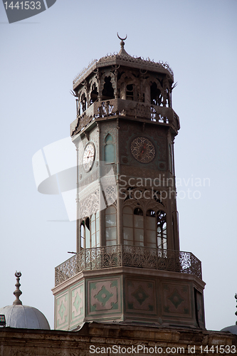 Image of Old clock tower given by french king to Cairo