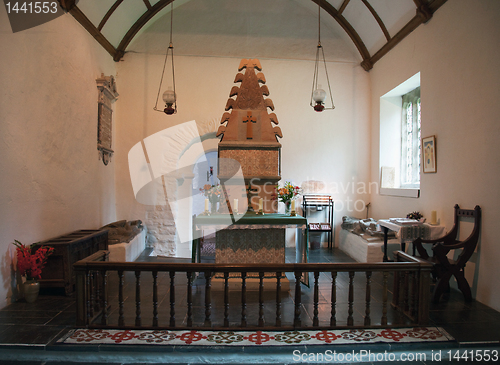 Image of Interior of Melengell Church in North Wales