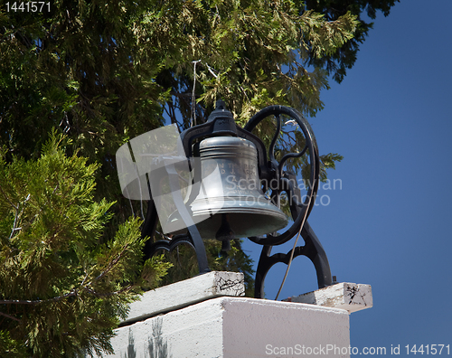Image of Old bell at Ysabel Chapel near Julian in California