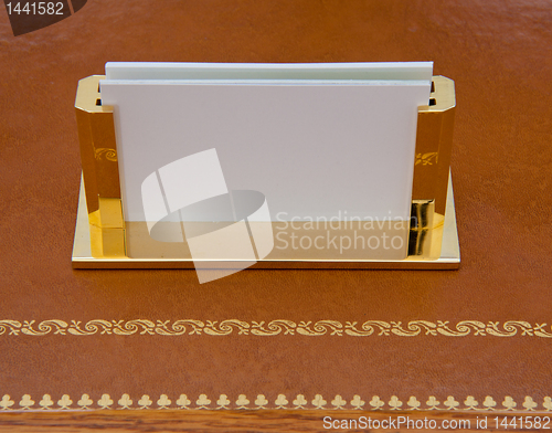 Image of Brass business card holder