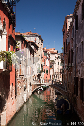 Image of Narrow canal in Venice
