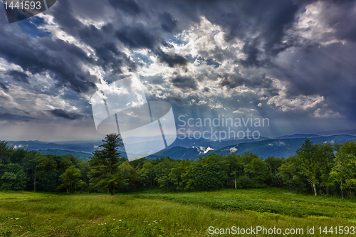 Image of Storm over Blue Ridge Mountains