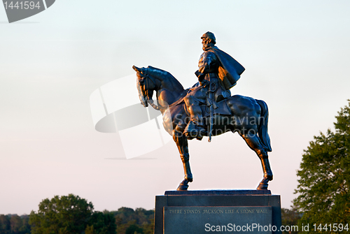 Image of Stonewall Jackson at Manassas Battlefield