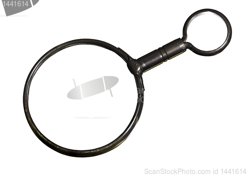 Image of Antique brass magnifying glass