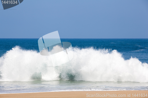 Image of Waves over beach on Lumahai