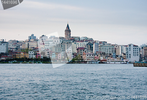 Image of Galata tower and district in Istanbul