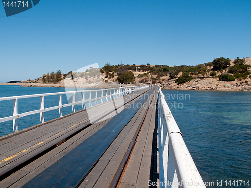 Image of Old pier at Granite Island and Victor Harbor