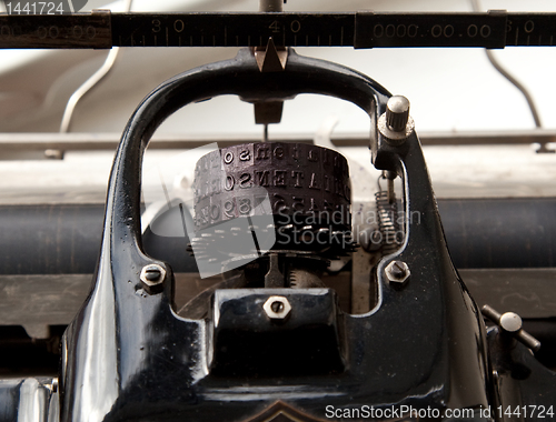 Image of Antique pre-QWERTY typewriter