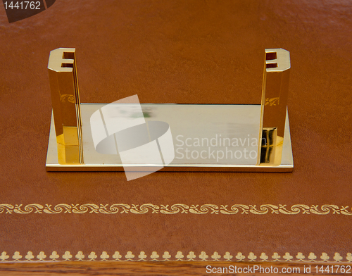 Image of Brass business card holder