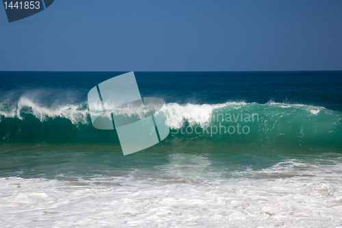 Image of Waves over beach on Lumahai