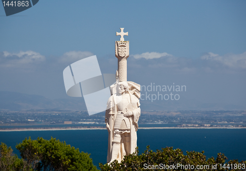 Image of Cabrillo monument and San Diego