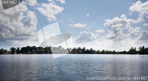 Image of Panoramic view of lake at Ellesmere