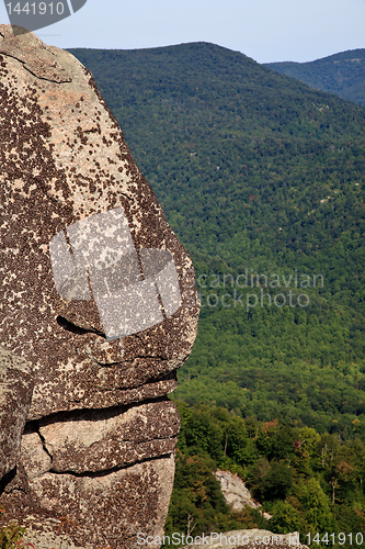 Image of Shenandoah valley by rock outcrop