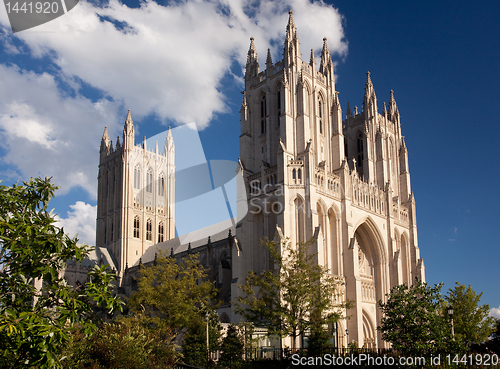 Image of Side view of National Cathedral