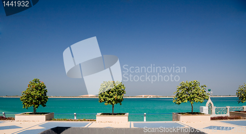 Image of Promenade by sea in Abu Dhabi