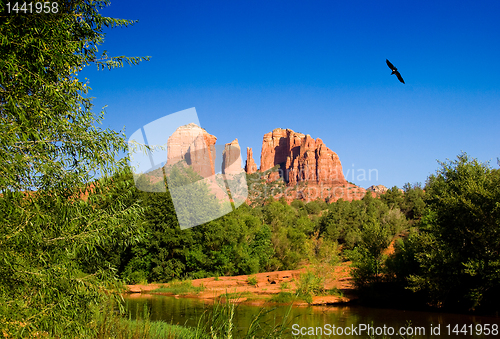 Image of Cathedral Rocks near Sedona