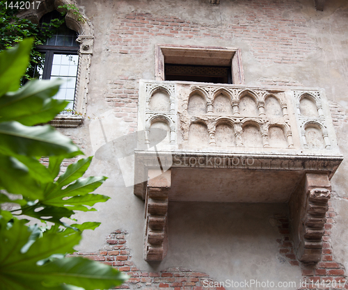 Image of Juliet's balcony in Verona