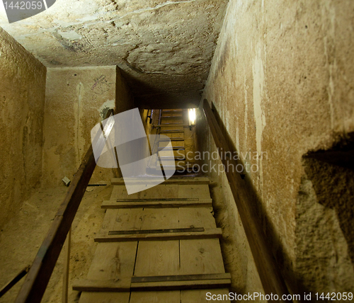 Image of Interior passage to pyramid in Cairo