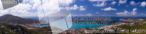 Image of Town of Charlotte Amalie and  Harbor