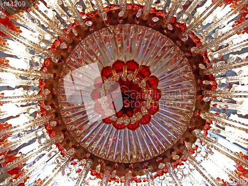 Image of Red chandelier