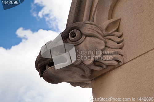 Image of Carved gargoyle on church