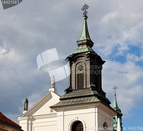 Image of Church spire Warsaw