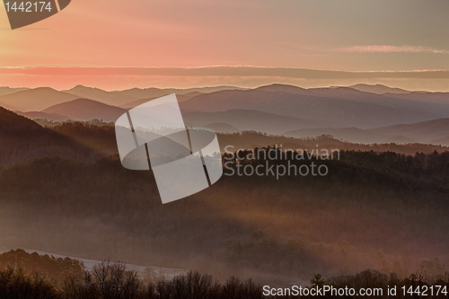 Image of Sunrise over Smoky Mountains