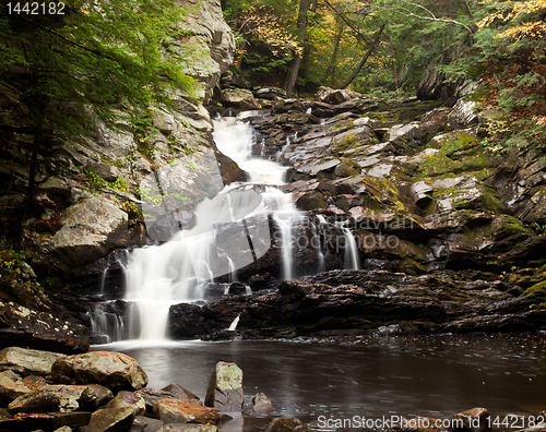 Image of Waconah falls in Berkshires