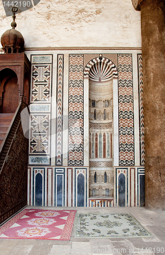 Image of Decorated areas facing mecca in the Citadel Cairo