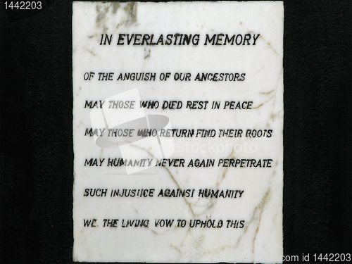 Image of Slave Monument in Ghana