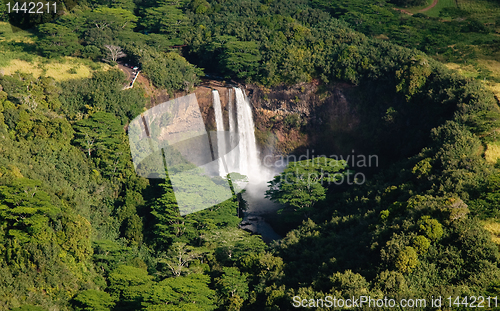 Image of Wailua Falls near Lihue in Kauai