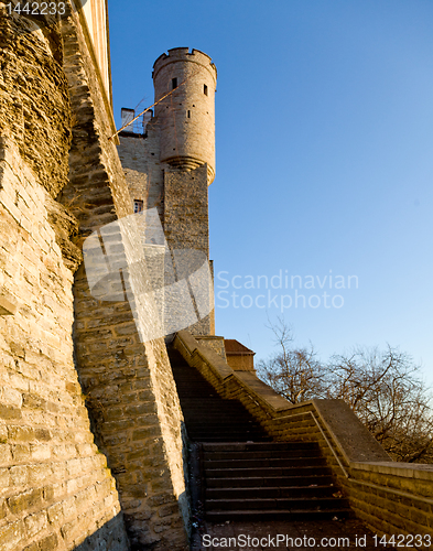 Image of Old town walls of Tallinn Estonia