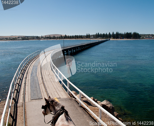 Image of Old pier at Granite Island and Victor Harbor