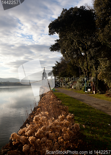 Image of Winter scene at Portmeirion in Wales