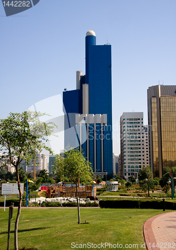 Image of Vertical Abu Dhabi skyline