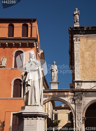 Image of Statue of Dante in Verona