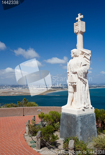 Image of Cabrillo monument and San Diego