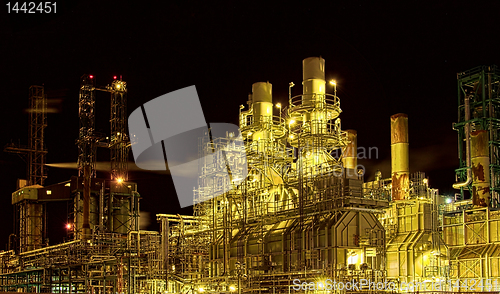 Image of Factory at night