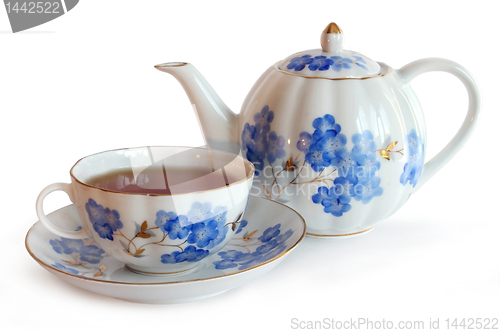 Image of Teapot and Cap of Tea