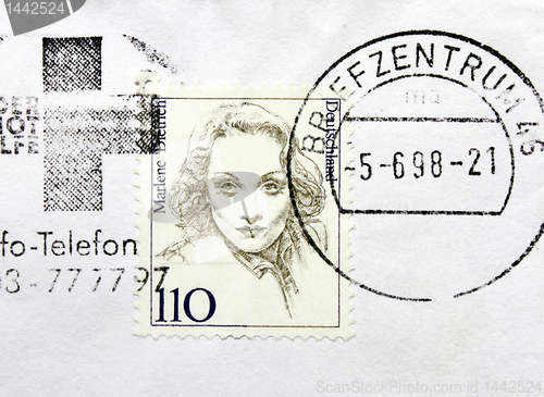 Image of Marlene Dietrich Stamp