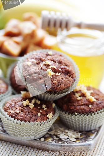 Image of muffins with banana and toffee