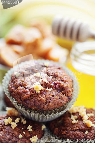 Image of muffins with banana and toffee