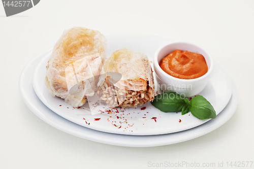 Image of salmon with rice