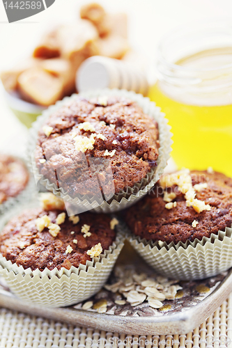 Image of muffins with banana and toffee