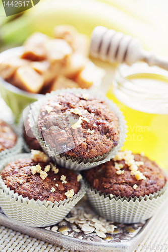 Image of muffins with banana and toffee