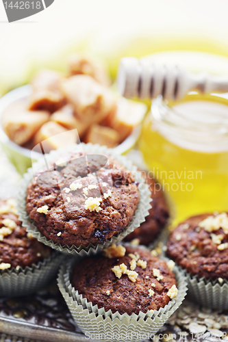 Image of muffins with banana and toffee