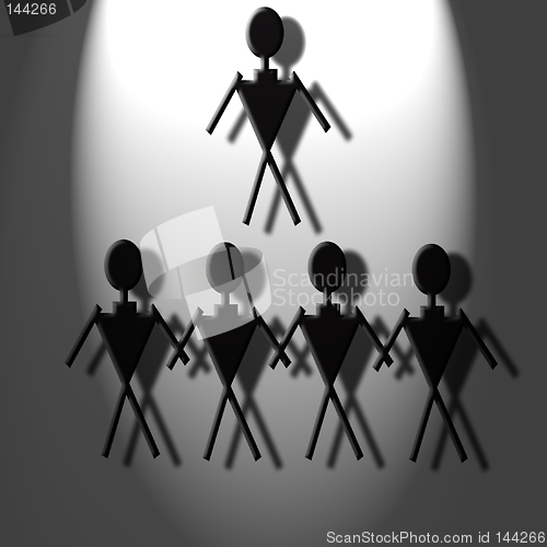 Image of teambuilding in light