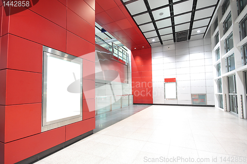 Image of Large Billboard for advertisement use in a modern building 