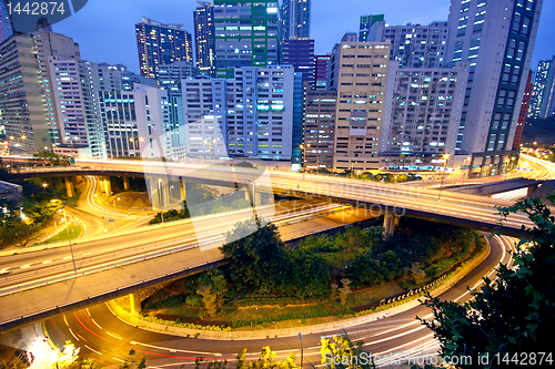 Image of urban area dusk