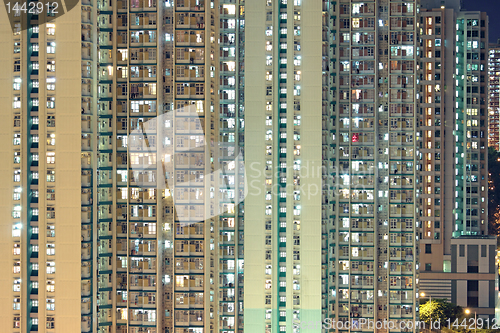 Image of Hong Kong public housing apartment block 